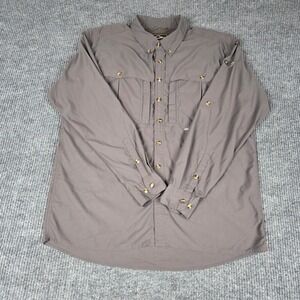 Drake Clothing Co Men's Long Sleeve Button Up Shirt Size L Fishing Hunting